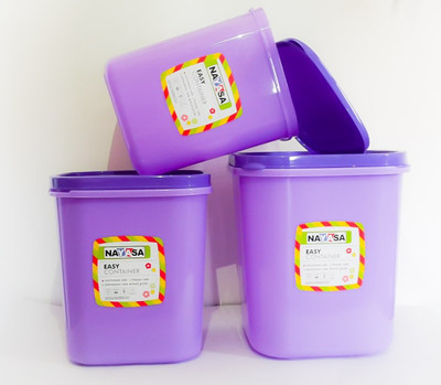 Nayasa - 6000 ml, 8000 ml, 11000 ml Polypropylene Grocery Container(Pack of 3, Purple)
Nayasa - 6000 ml, 8000 ml, 11000 ml Polypropylene Grocery Container(Pack of 3, Purple)