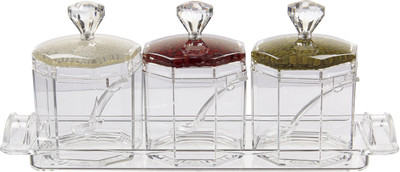 iStuff - 150 ml Plastic Tea Coffee & Sugar Container, Pickle Container & Salt Pepper Container(Pack of 3, Clear)
iStuff - 150 ml Plastic Tea Coffee & Sugar Container, Pickle Container & Salt Pepper Container(Pack of 3, Clear)