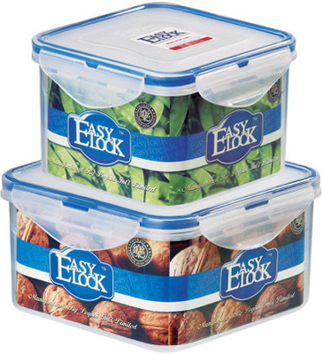 Easy Lock Stackable 100% Airtight & Leakproof, Reusable, Set of 2, BPA Free, FDA Approved - 900 ml, 1250 ml PP (Polypropylene) Grocery Container(Pack of 2, Clear, Blue), Blue;clear
Easy Lock Stackable 100% Airtight & Leakproof, Reusable, Set of 2, BPA Free, FDA Approved - 900 ml, 1250 ml PP (Polypropylene) Grocery Container(Pack of 2, Clear, Blue), Blue;clear