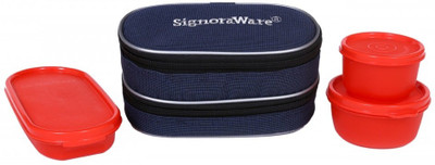 Signoraware 532 DOUBLE DÉCOR LUNCH BOX (WITH BAG) - 370 ml Plastic Grocery Container(Pack of 3, Red)
Signoraware 532 DOUBLE DÉCOR LUNCH BOX (WITH BAG) - 370 ml Plastic Grocery Container(Pack of 3, Red)