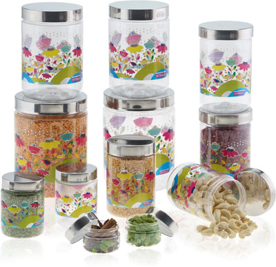 Steelo Garden - 50 ml, 200 ml, 500 ml, 800 ml, 1100 ml, 1800 ml PP (Polypropylene), Steel Grocery Container, Fridge Container(Pack of 12, Pink)
Steelo Garden - 50 ml, 200 ml, 500 ml, 800 ml, 1100 ml, 1800 ml PP (Polypropylene), Steel Grocery Container, Fridge Container(Pack of 12, Pink)