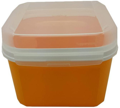 Tupperware Signature Square - 2.6 L PP (Polypropylene) Grocery Container(Orange)