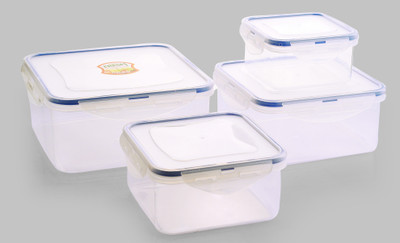 Celestial Designs - 250 ml, 500 ml, 1000 ml, 1700 ml Plastic Grocery Container(Pack of 4, White)
Celestial Designs - 250 ml, 500 ml, 1000 ml, 1700 ml Plastic Grocery Container(Pack of 4, White)