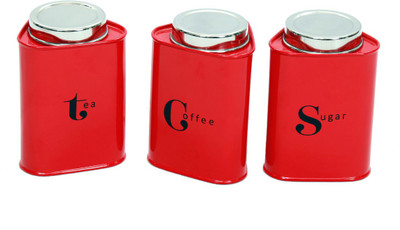 Gaarv Triangular Canisters - 1360 ml Steel Tea Coffee & Sugar Container(Pack of 3, Red)
Gaarv Triangular Canisters - 1360 ml Steel Tea Coffee & Sugar Container(Pack of 3, Red)
