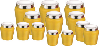 Aagam - 425 ml, 700 ml, 1350 ml, 1800 ml, 3500 ml Steel Grocery Container(Pack of 13, Yellow)
Aagam - 425 ml, 700 ml, 1350 ml, 1800 ml, 3500 ml Steel Grocery Container(Pack of 13, Yellow)