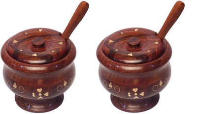Craftsman Wooden Jars Set Of 2 In Natural Brown - 1 L Wood Tea Coffee & Sugar Container(Pack of 2, Brown)
Craftsman Wooden Jars Set Of 2 In Natural Brown - 1 L Wood Tea Coffee & Sugar Container(Pack of 2, Brown)