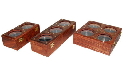 Acme Production - 5 ml Wood Grocery Container, Spice Container(Pack of 3, Brown)
Acme Production - 5 ml Wood Grocery Container, Spice Container(Pack of 3, Brown)