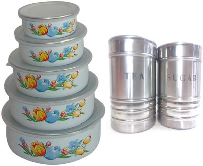 Oshop Trades - 3500 ml Steel Grocery Container, Tea Coffee & Sugar Container(Pack of 7, Multicolor)
Oshop Trades - 3500 ml Steel Grocery Container, Tea Coffee & Sugar Container(Pack of 7, Multicolor)
