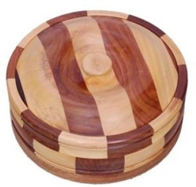 Craftatoz - 1800 ml Wood Grocery Container(Brown)