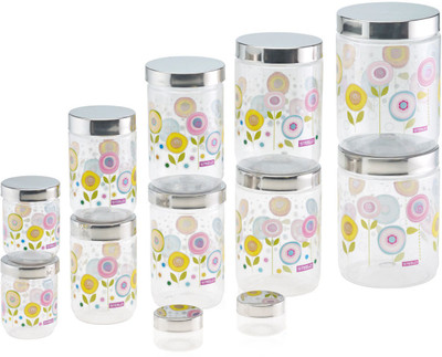 Steelo Sunflower Design - 50 ml, 200 ml, 500 ml, 800 ml, 1100 ml, 1800 ml Plastic Food Storage(Pack of 12, Clear)
Steelo Sunflower Design - 50 ml, 200 ml, 500 ml, 800 ml, 1100 ml, 1800 ml Plastic Food Storage(Pack of 12, Clear)