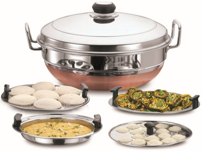 Garuda Copper Bottom Multi Kadhai Induction Bottom Cookware Set(Stainless Steel, Copper, 7 - Piece)
Garuda Copper Bottom Multi Kadhai Induction Bottom Cookware Set(Stainless Steel, Copper, 7 - Piece)