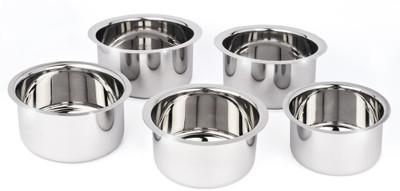 Chefkraft Tri Ply Tope Set: S10-14 Pot 1 L(Stainless Steel, Induction Bottom), Silver
Chefkraft Tri Ply Tope Set: S10-14 Pot 1 L(Stainless Steel, Induction Bottom), Silver