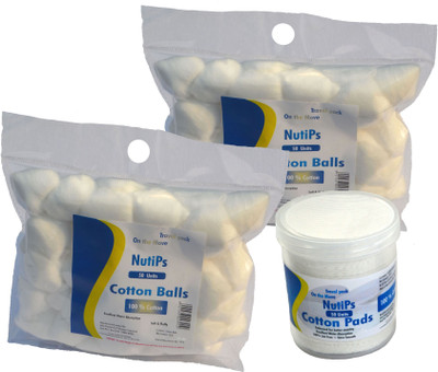 Nutips 2 Packs of Cotton Balls 50U + 1 Pack of Cotton Pads 50U (Pack of 3)(150 Units)
Nutips 2 Packs of Cotton Balls 50U + 1 Pack of Cotton Pads 50U (Pack of 3)(150 Units)