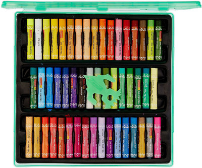 Camlin Box Round Shaped Oil Pastels Crayons(Set of 50, Multicolor)