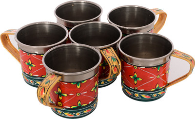 Kaushalam Cup Set Of 6 Purple Stainless Steel(Purple, Pack of 6)