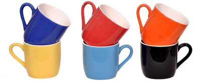 Elite Handicrafts Ceramic(Multicolor, Pack of 6)