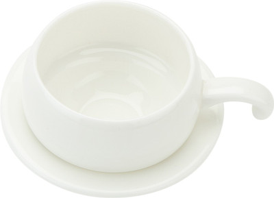 Uvam Solid Ceramic(White, Pack of 12)