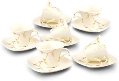 Buono Casa Ceramic(White, Pack of 12)
