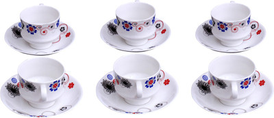 Pearl Bone China(Multicolor, Pack of 12)