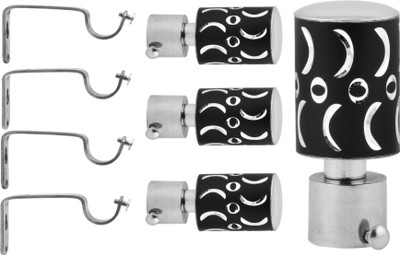 S Decor Black Rod Rail Bracket