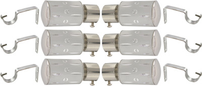 Hans Enterprise Silver Curtain Knobs(Pack of 12)