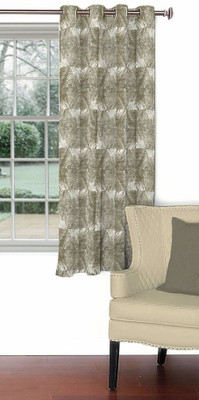 Skipper 153 cm (5 ft) Blends Window Curtain Single Curtain(Abstract, Grey)