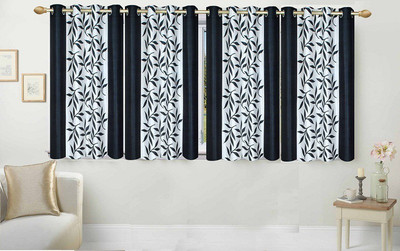 Ville Style 153 cm (5 ft) Polyester Window Curtain (Pack Of 4)(Floral, Black)
Ville Style 153 cm (5 ft) Polyester Window Curtain (Pack Of 4)(Floral, Black)