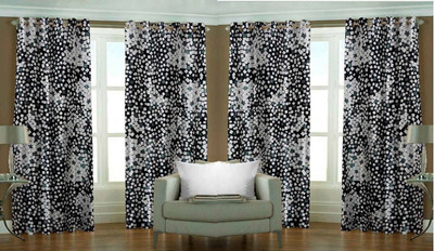 Abhi Decor 274 cm (9 ft) Polyester Long Door Curtain (Pack Of 4)(Printed, Black)
Abhi Decor 274 cm (9 ft) Polyester Long Door Curtain (Pack Of 4)(Printed, Black)