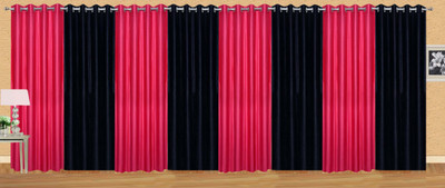 Ville Style 153 cm (5 ft) Polyester Window Curtain (Pack Of 8)(Solid, Pink, Black), Black;pink
Ville Style 153 cm (5 ft) Polyester Window Curtain (Pack Of 8)(Solid, Pink, Black), Black;pink