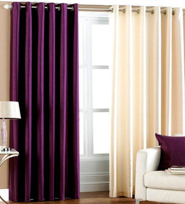 Excel Bazaar 214 cm (7 ft) Polyester Door Curtain (Pack Of 2)(Plain, Purple, Cream), Cream;purple
Excel Bazaar 214 cm (7 ft) Polyester Door Curtain (Pack Of 2)(Plain, Purple, Cream), Cream;purple
