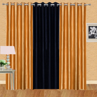 Ville Style 214 cm (7 ft) Polyester Door Curtain (Pack Of 3)(Solid, Gold, Black), Black;gold
Ville Style 214 cm (7 ft) Polyester Door Curtain (Pack Of 3)(Solid, Gold, Black), Black;gold