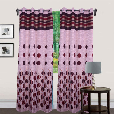 JT International 213.36 cm (7 ft) Polyester Door Curtain (Pack Of 2)(Motif, Maroon)
JT International 213.36 cm (7 ft) Polyester Door Curtain (Pack Of 2)(Motif, Maroon)