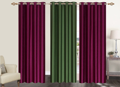 Furnishing Zone 213 cm (7 ft) Polyester Door Curtain (Pack Of 3)(Plain, Maroon, Green), Green;maroon
Furnishing Zone 213 cm (7 ft) Polyester Door Curtain (Pack Of 3)(Plain, Maroon, Green), Green;maroon