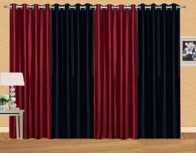 Ville Style 275 cm (9 ft) Polyester Long Door Curtain (Pack Of 4)(Solid, Maroon, Black), Black;maroon
Ville Style 275 cm (9 ft) Polyester Long Door Curtain (Pack Of 4)(Solid, Maroon, Black), Black;maroon