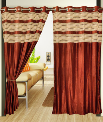 Home Candy 274 cm (9 ft) Polyester Long Door Curtain (Pack Of 2)(Plain, Brown)
Home Candy 274 cm (9 ft) Polyester Long Door Curtain (Pack Of 2)(Plain, Brown)