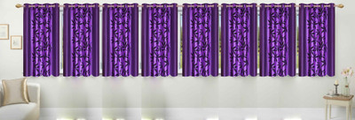 Stella Creations 152 cm (5 ft) Polyester Window Curtain (Pack Of 8)(Printed, Purple)
Stella Creations 152 cm (5 ft) Polyester Window Curtain (Pack Of 8)(Printed, Purple)