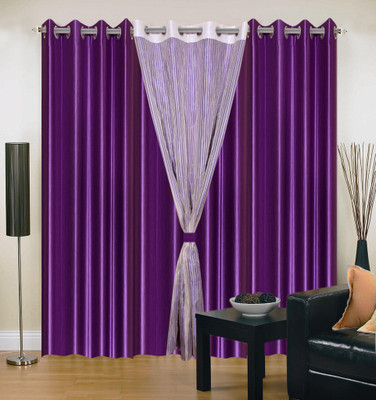 Livingcreation 213 cm (7 ft) Polyester Door Curtain (Pack Of 4)(Plain, Purple, White)
Livingcreation 213 cm (7 ft) Polyester Door Curtain (Pack Of 4)(Plain, Purple, White)