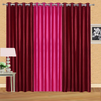 Excel Bazaar 275 cm (9 ft) Polyester Long Door Curtain (Pack Of 3)(Solid, Maroon, Dark Pink)
Excel Bazaar 275 cm (9 ft) Polyester Long Door Curtain (Pack Of 3)(Solid, Maroon, Dark Pink)