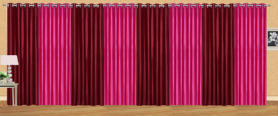 Ville Style 275 cm (9 ft) Polyester Long Door Curtain (Pack Of 8)(Solid, Maroon, Pink)
Ville Style 275 cm (9 ft) Polyester Long Door Curtain (Pack Of 8)(Solid, Maroon, Pink)