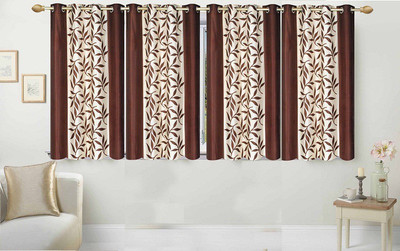 Ville Style 153 cm (5 ft) Polyester Window Curtain (Pack Of 4)(Floral, Brown)
Ville Style 153 cm (5 ft) Polyester Window Curtain (Pack Of 4)(Floral, Brown)
