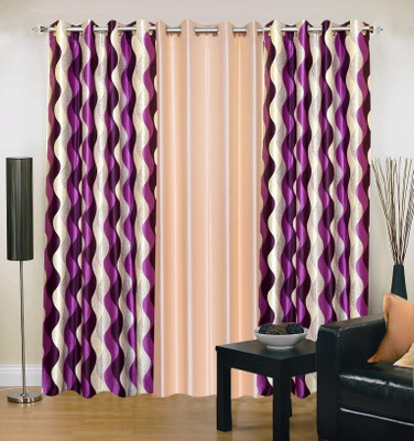 Stella Creations 214 cm (18 ft) Polyester Door Curtain (Pack Of 3)(Printed, Purple, Beige), Beige;purple
Stella Creations 214 cm (18 ft) Polyester Door Curtain (Pack Of 3)(Printed, Purple, Beige), Beige;purple