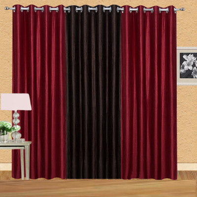 Ville Style 153 cm (5 ft) Polyester Window Curtain (Pack Of 3)(Solid, Maroon, Brown), Brown;maroon
Ville Style 153 cm (5 ft) Polyester Window Curtain (Pack Of 3)(Solid, Maroon, Brown), Brown;maroon