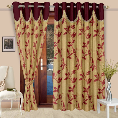 Cortina 270 cm (9 ft) Polyester Long Door Curtain (Pack Of 2)(Floral, Maroon)
Cortina 270 cm (9 ft) Polyester Long Door Curtain (Pack Of 2)(Floral, Maroon)