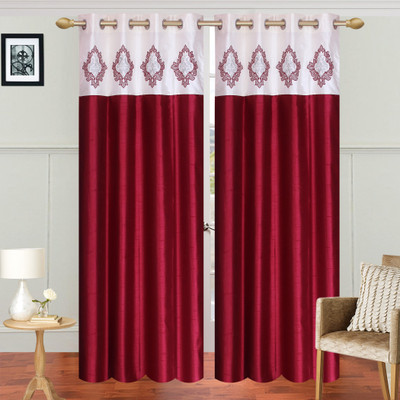 Abhi Decor 274 cm (9 ft) Silk Long Door Curtain (Pack Of 2)(Embroidered, Maroon)
Abhi Decor 274 cm (9 ft) Silk Long Door Curtain (Pack Of 2)(Embroidered, Maroon)
