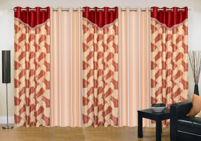 Ville Style 214 cm (7 ft) Polyester Door Curtain (Pack Of 5)(Abstract, Red, Cream), Cream;red
Ville Style 214 cm (7 ft) Polyester Door Curtain (Pack Of 5)(Abstract, Red, Cream), Cream;red