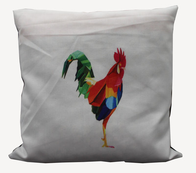 Adishma Printed Cushions Cover(40 cm*40 cm, White, Multicolor), Multicolor;white