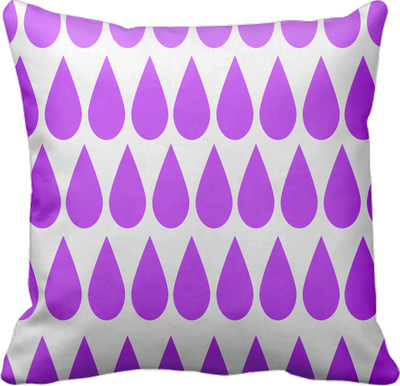 SajawatHomes Abstract Cushions Cover(30 cm*30 cm, White, Purple), Purple;white