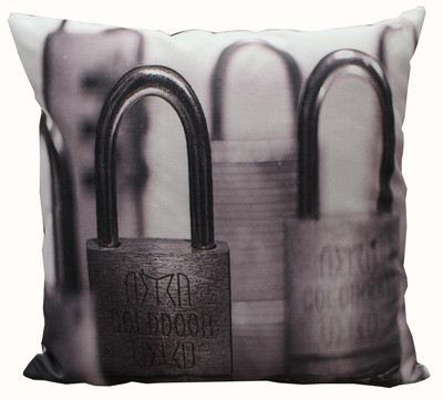 Adishma Printed Cushions Cover(40 cm*40 cm, White)