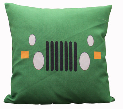 Adishma Printed Cushions Cover(40 cm*40 cm, Green)