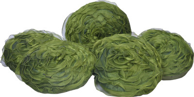 Shine Villa Floral Cushions Cover(Pack of 5, 40 cm*40 cm, Green)